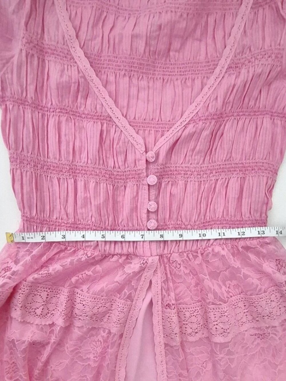 Free People Intimately Sweet Saloon Maxi Bodysuit Pink Size S - Picture 12 of 15